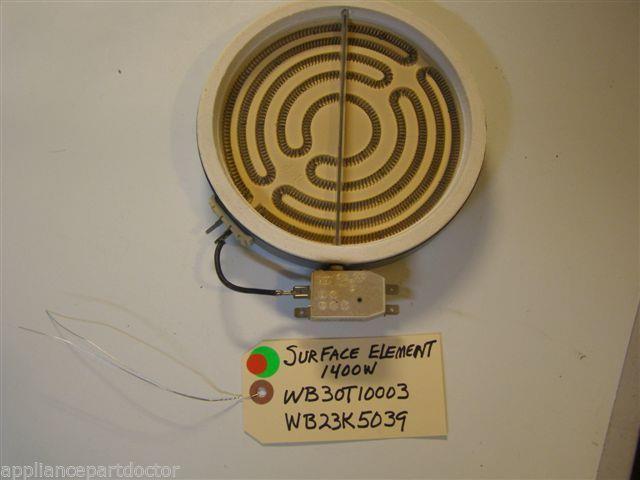 GE STOVE WB23K5039 WB30T10003 Surface Element 1400w used GE STOVE WB23K5039 WB30T10003 Surface Element 1400w used